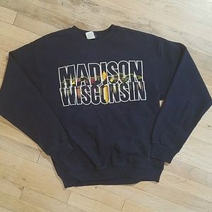Madison Wisconsin graphic sweatshirt